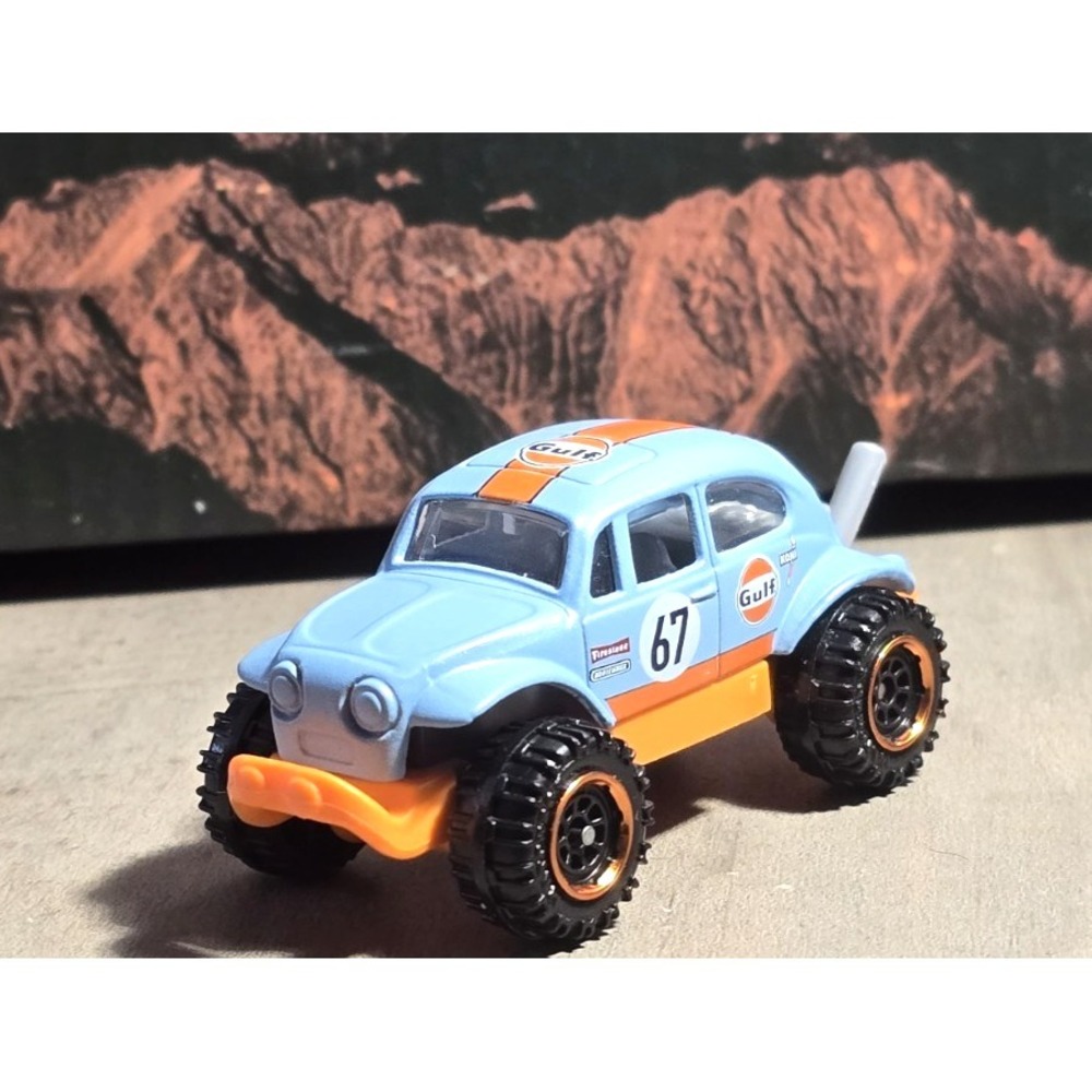 Matchbox 1960s Volkswagen Beetle 4x4 Blue Diecast 1:64 EX Condition